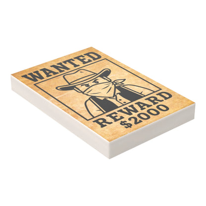 Bedruckte LEGO® Fliese 2x3 - Wilder Westen 'Wanted 4'