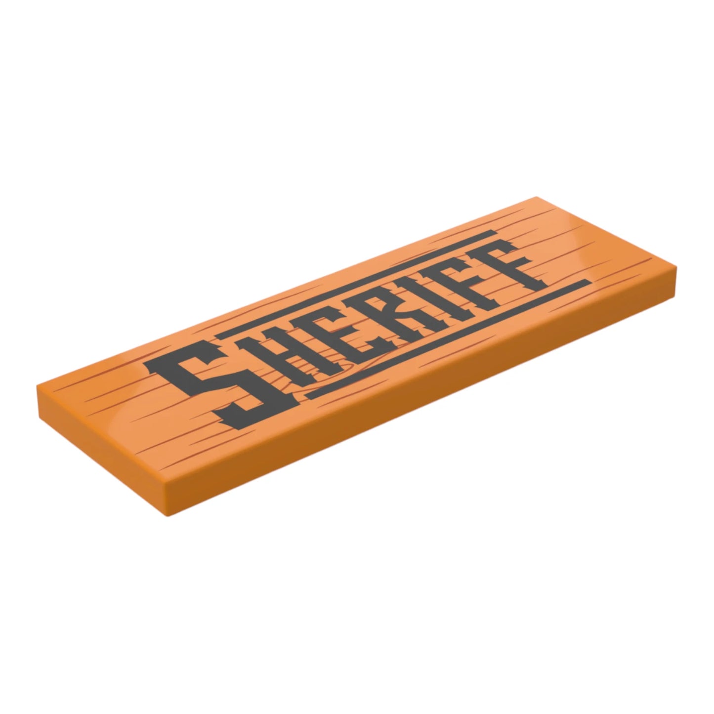 Bedruckte LEGO® Fliese 2x6 - Wilder Westen 'Sheriff'