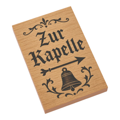 Bedruckte LEGO® Fliese 2x3 - Holzschild 15 'Zur Kapelle'