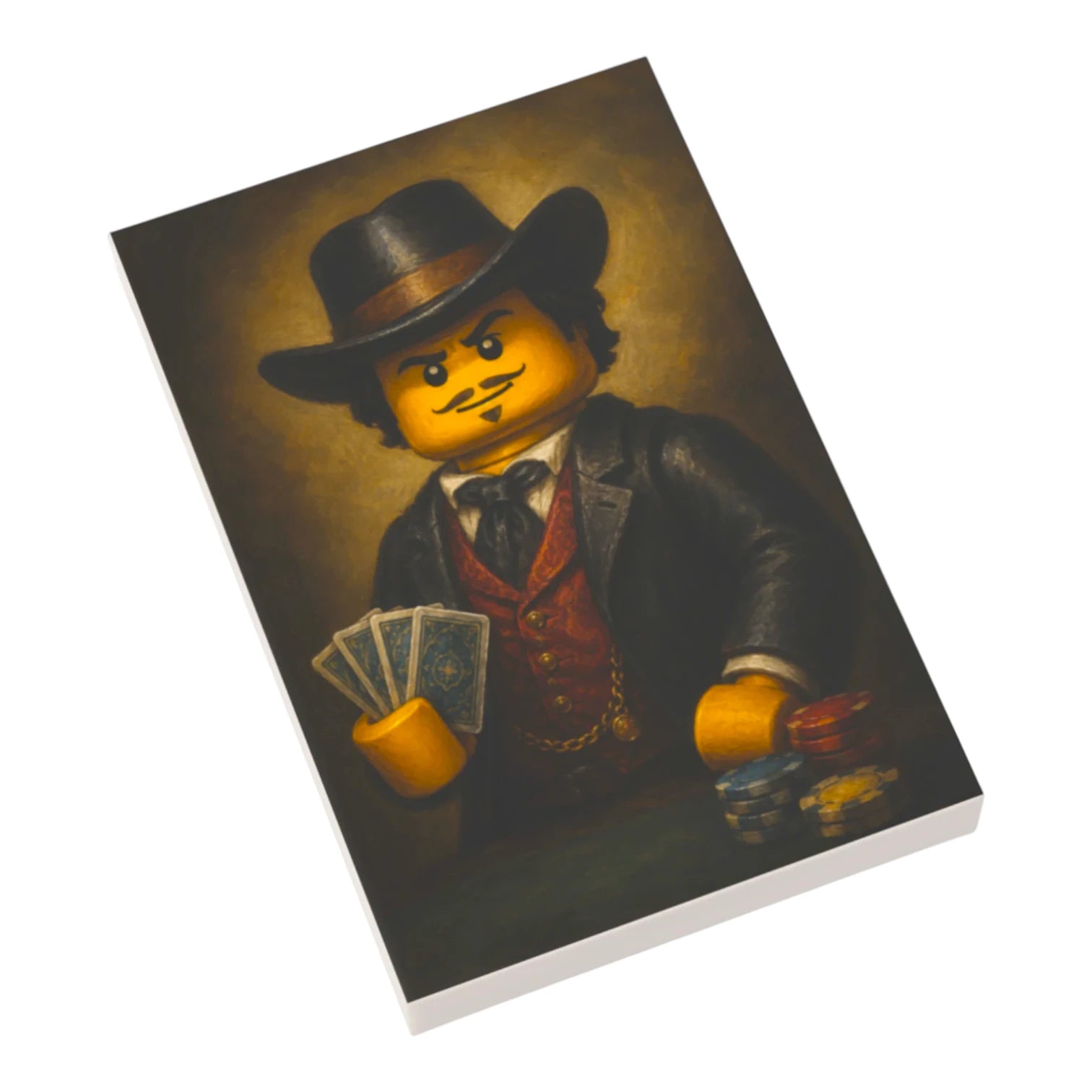 Bedruckte LEGO® Fliese 2x3 - Wilder Westen Gemälde 1