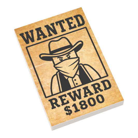 Bedruckte LEGO® Fliese 2x3 - Wilder Westen 'Wanted 5'