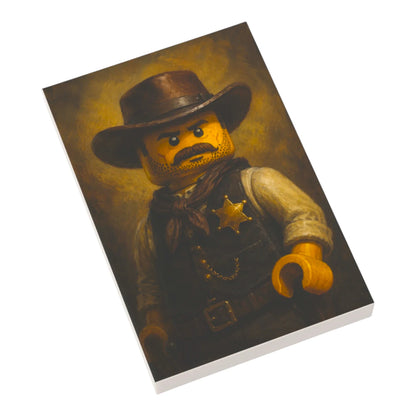 Bedruckte LEGO® Fliese 2x3 - Wilder Westen Gemälde 10