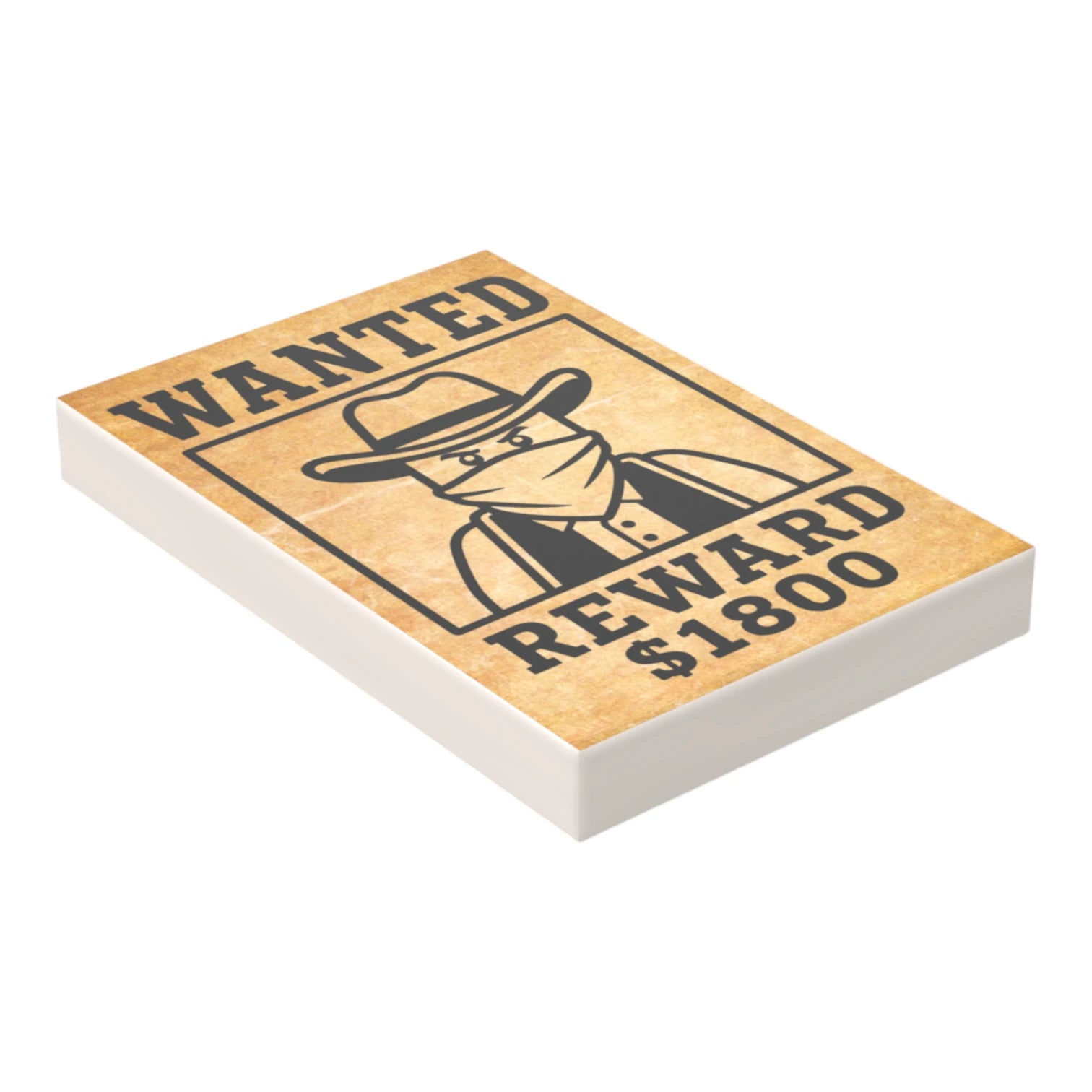 Bedruckte LEGO® Fliese 2x3 - Wilder Westen 'Wanted 5'
