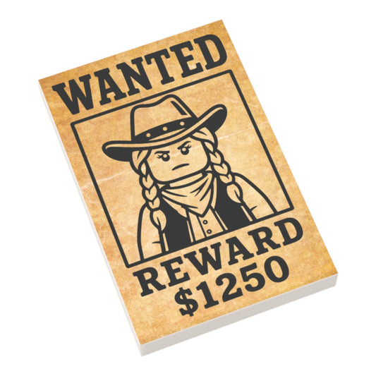 Bedruckte LEGO® Fliese 2x3 - Wilder Westen 'Wanted 6'