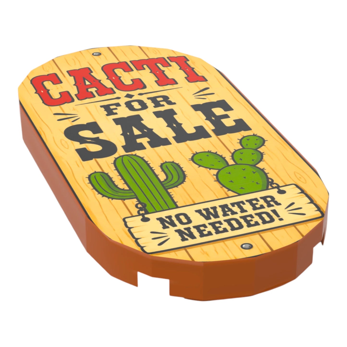 Bedruckte LEGO® Fliese 2x3 - Wilder Westen 'Cacti for Sale'