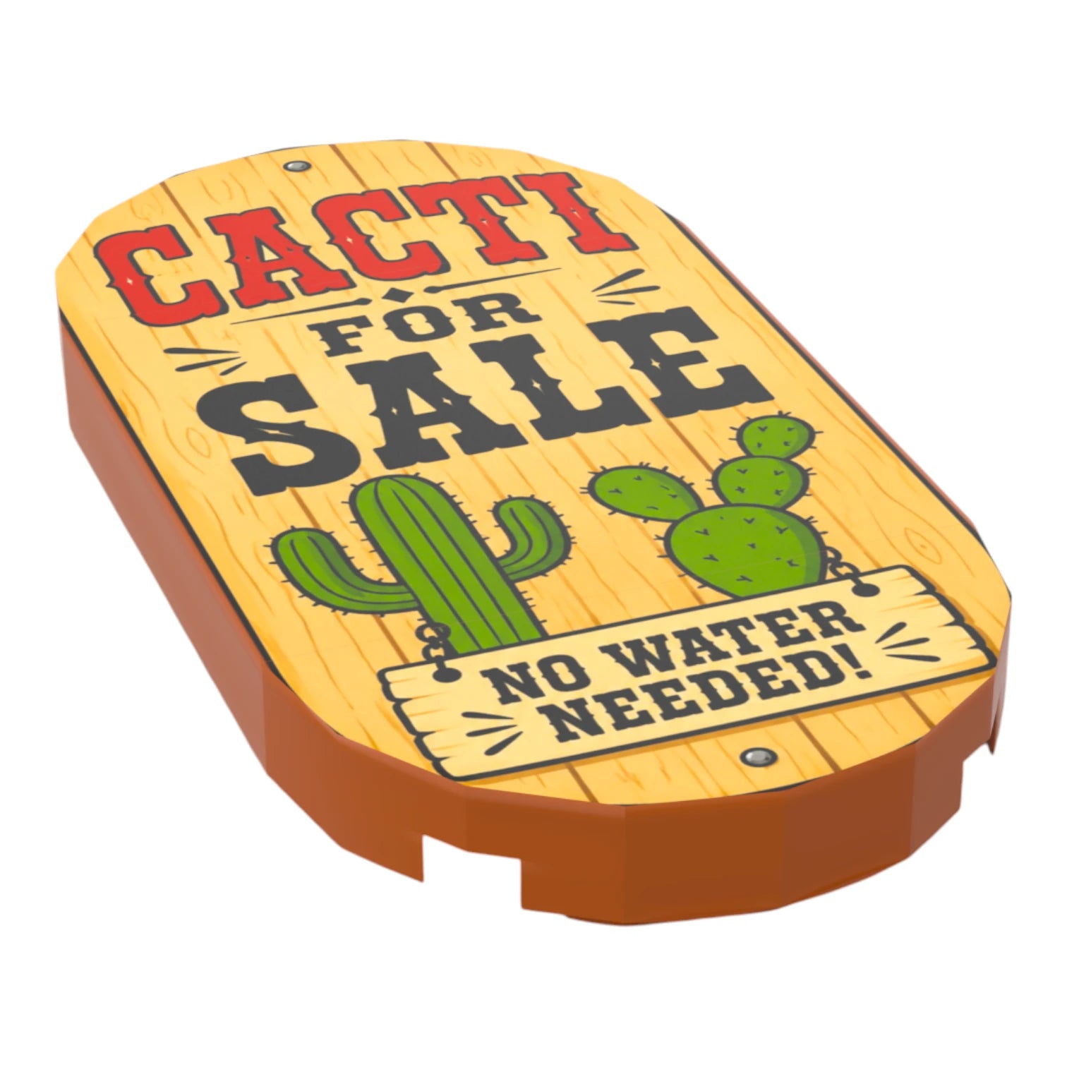 Bedruckte LEGO® Fliese 2x3 - Wilder Westen 'Cacti for Sale'
