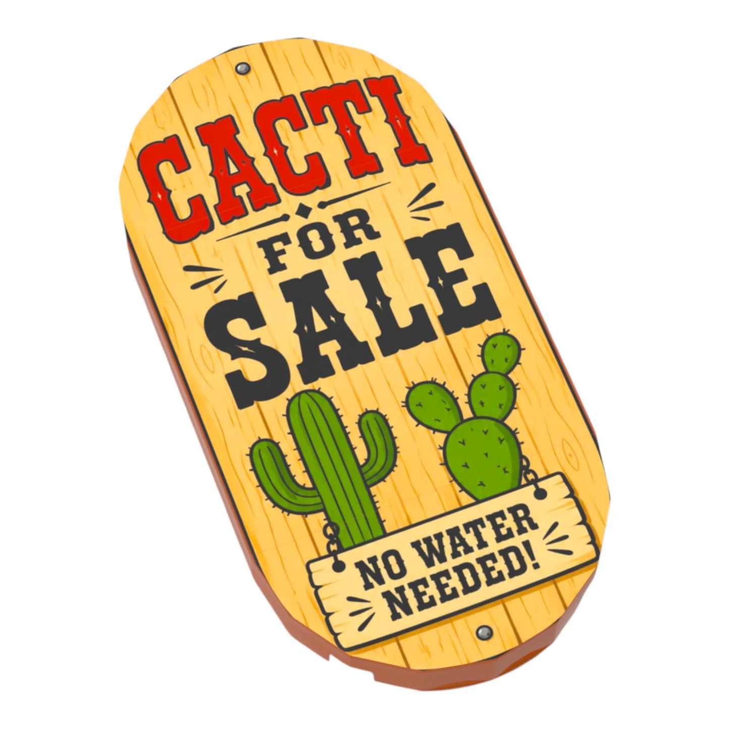 Bedruckte LEGO® Fliese 2x3 - Wilder Westen 'Cacti for Sale'