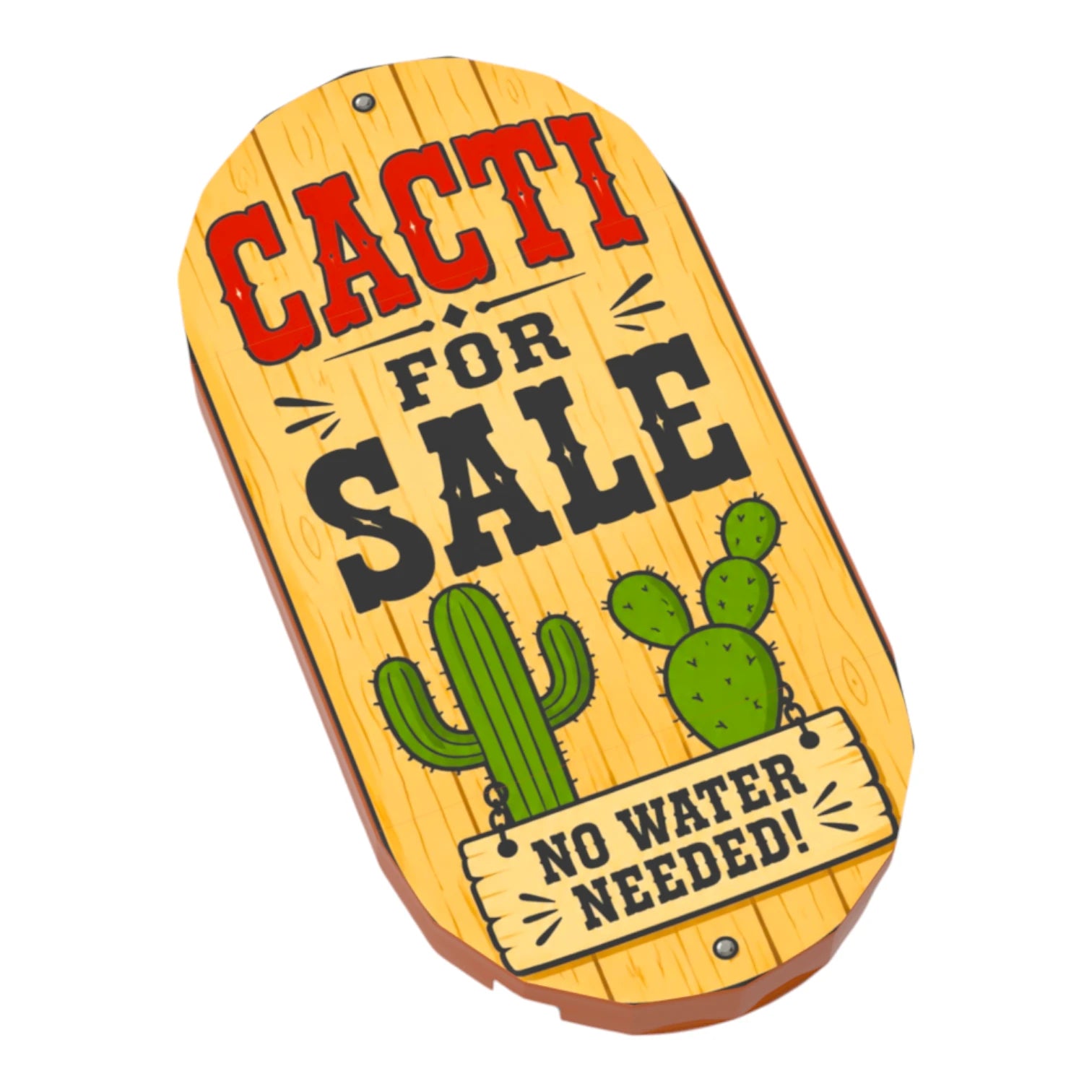 Bedruckte LEGO® Fliese 2x3 - Wilder Westen 'Cacti for Sale'