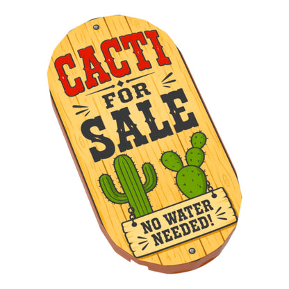 Bedruckte LEGO® Fliese 2x3 - Wilder Westen 'Cacti for Sale'