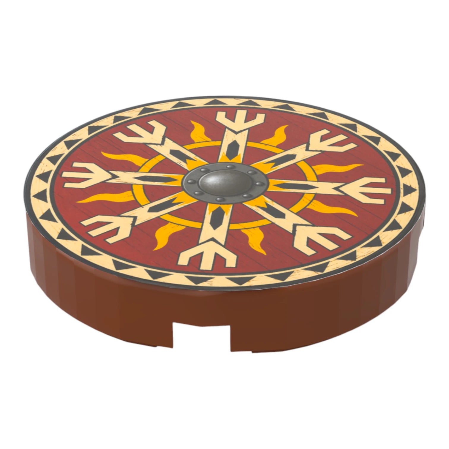 Bedruckte LEGO® Fliese 2x2 - Rundschild 9