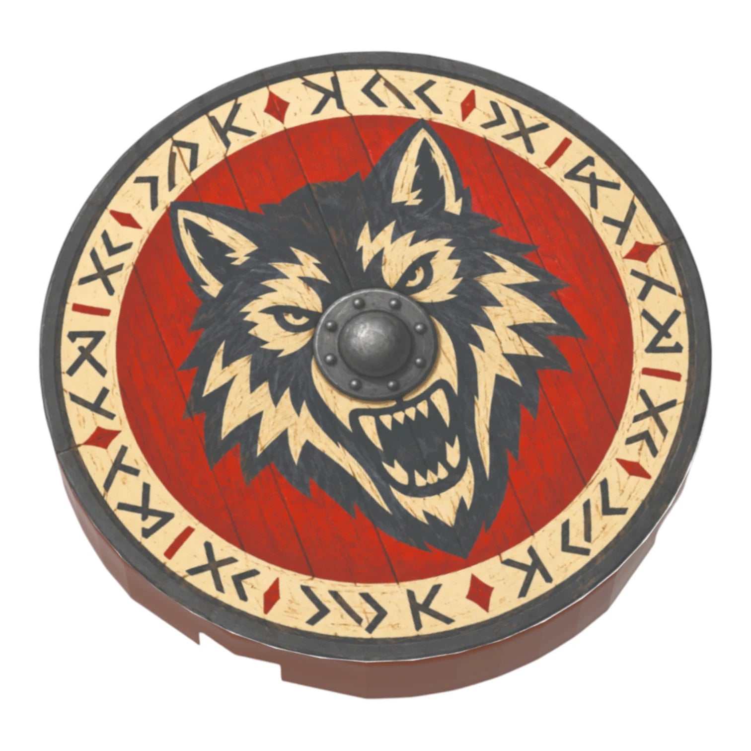 Bedruckte LEGO® Fliese 2x2 - Rundschild 7