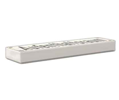 Bedruckte LEGO® Fliese 1x4 - Altes Schild 1 'Aufenthaltsraum'