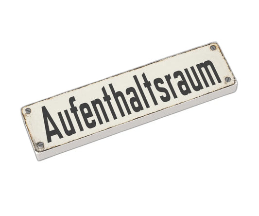 Bedruckte LEGO® Fliese 1x4 - Altes Schild 1 'Aufenthaltsraum'