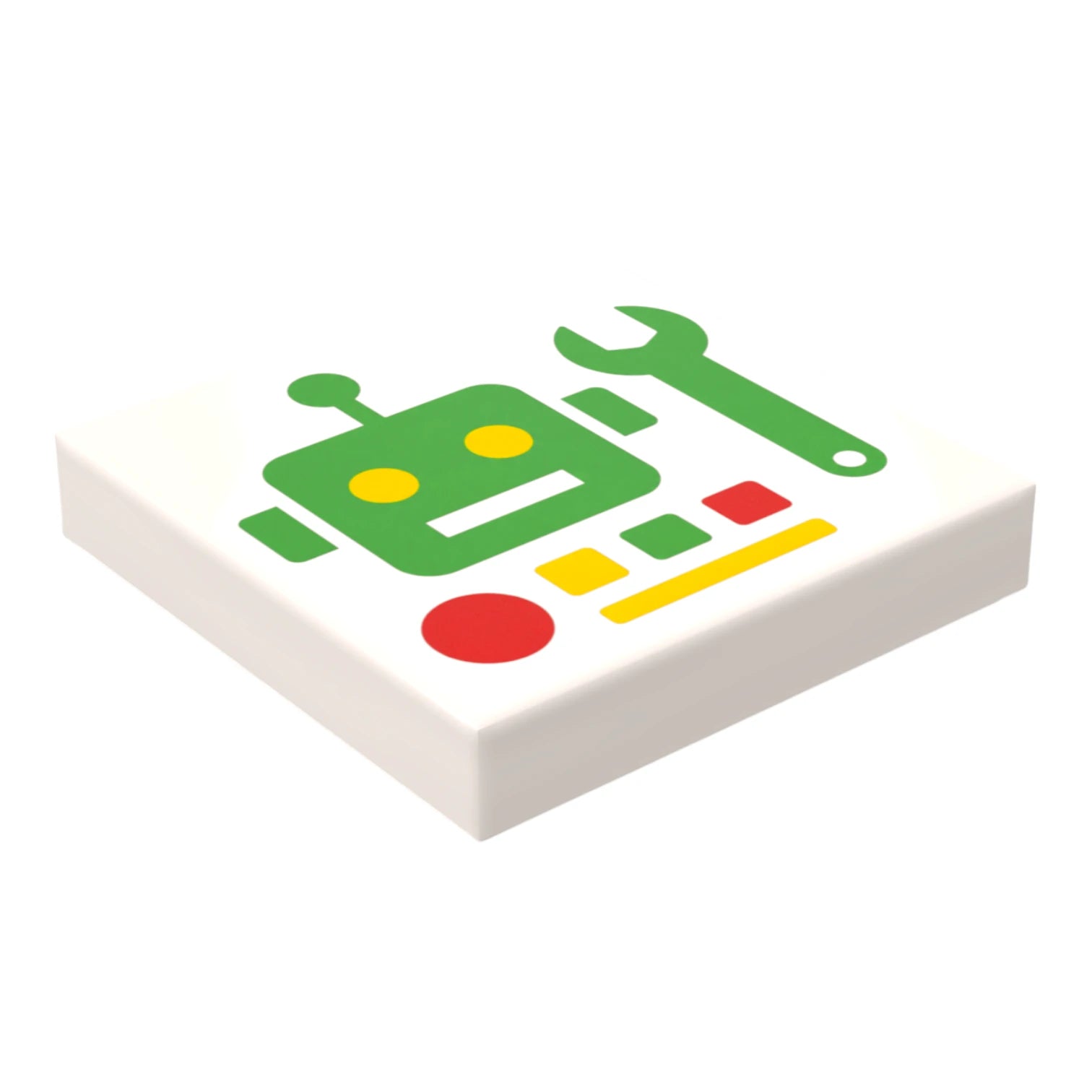 Bedruckte LEGO® Fliese 2x2 -  Space Controll-Panel 8