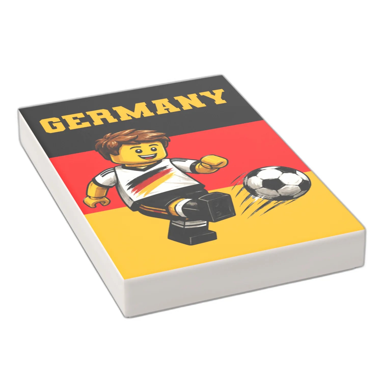 Bedruckte LEGO® Fliese 2x3 - Fußballspieler 6