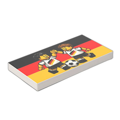 Bedruckte LEGO® Fliese 2x3 - Fußballspieler 3