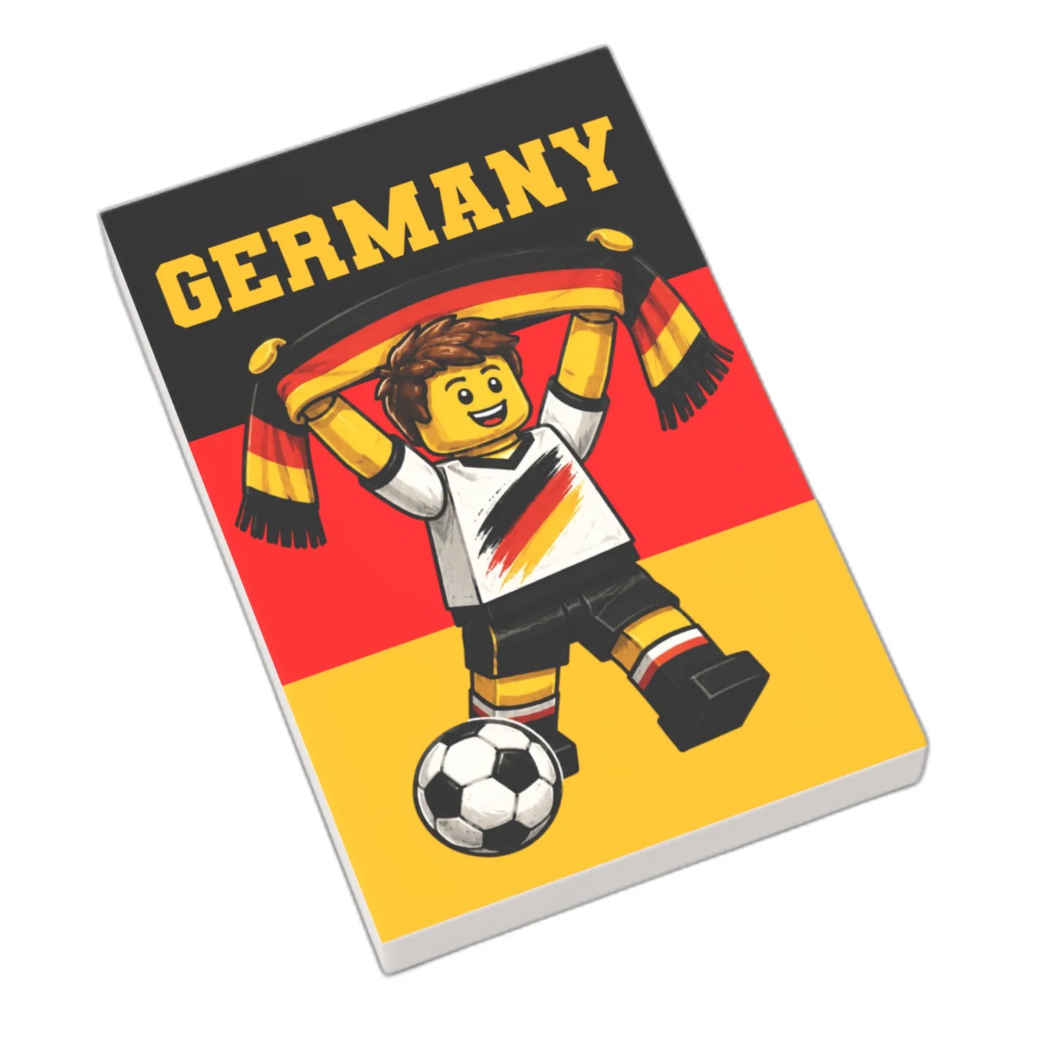 Bedruckte LEGO® Fliese 2x3 - Fußballspieler 5