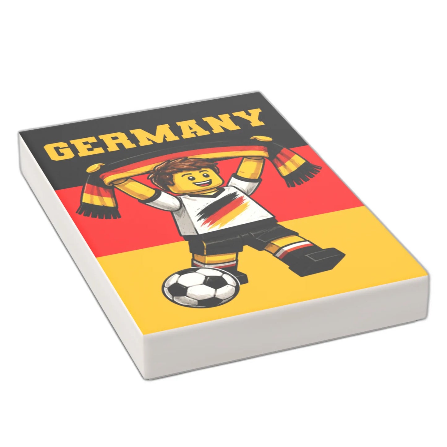 Bedruckte LEGO® Fliese 2x3 - Fußballspieler 5