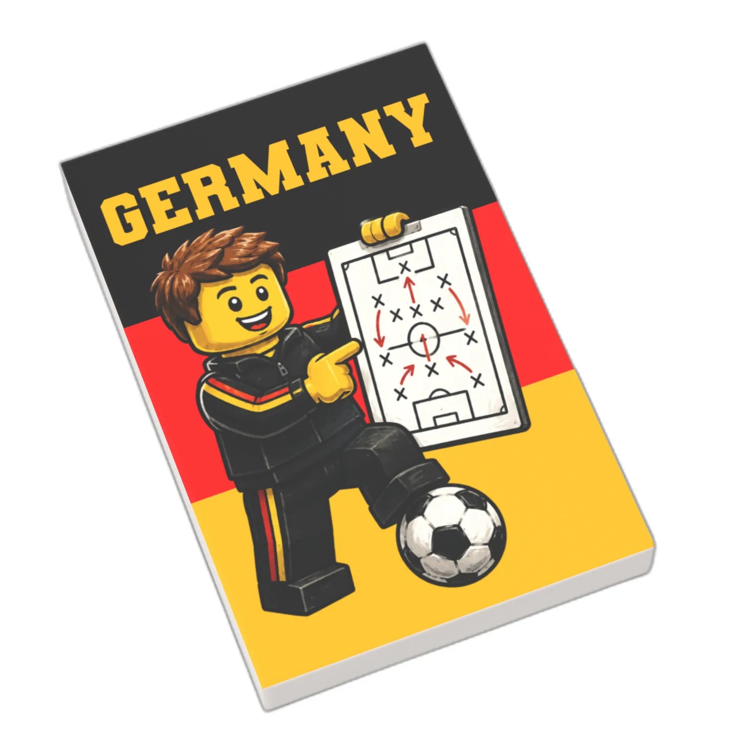 Bedruckte LEGO® Fliese 2x3 - Fußballspieler 1