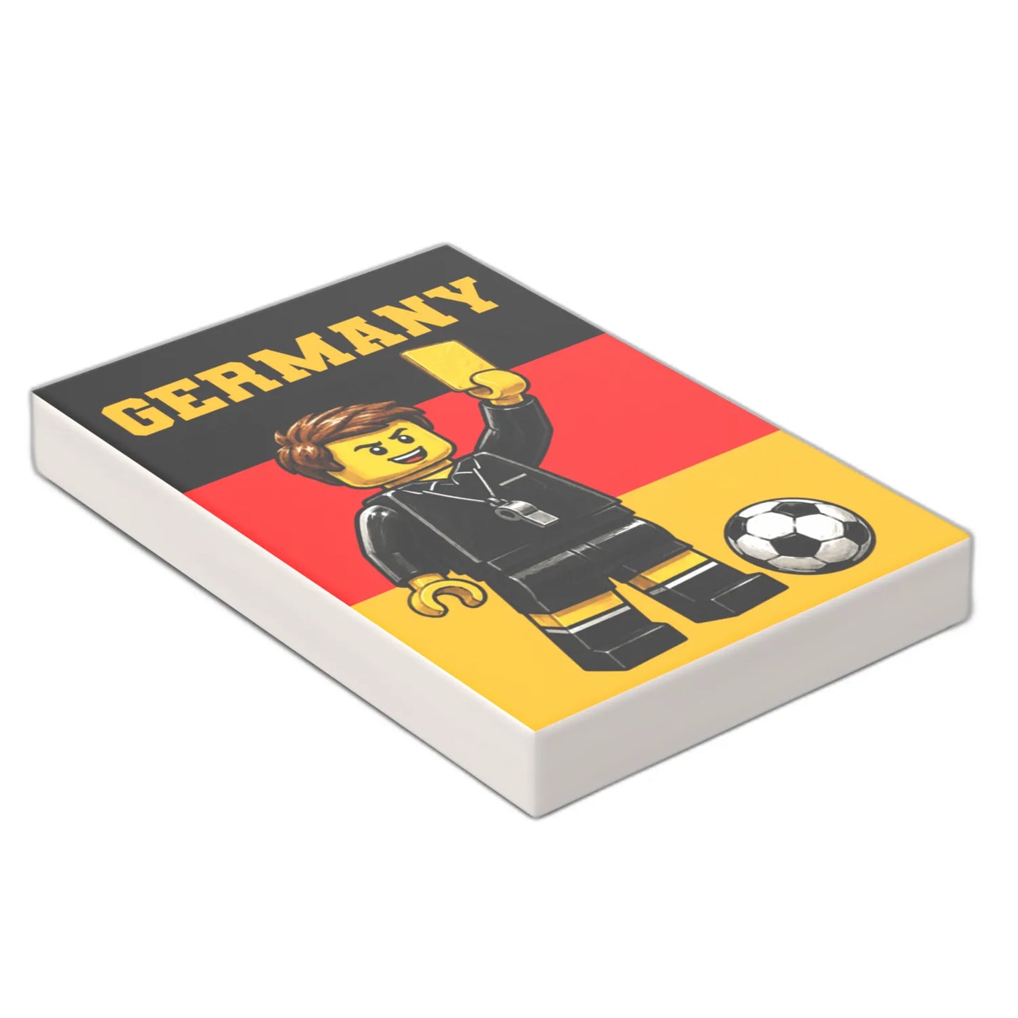 Bedruckte LEGO® Fliese 2x3 - Fußballspieler 1
