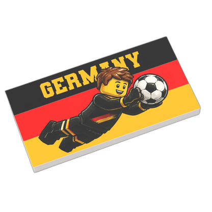 Bedruckte LEGO® Fliese 2x4 - Fußballspieler 8