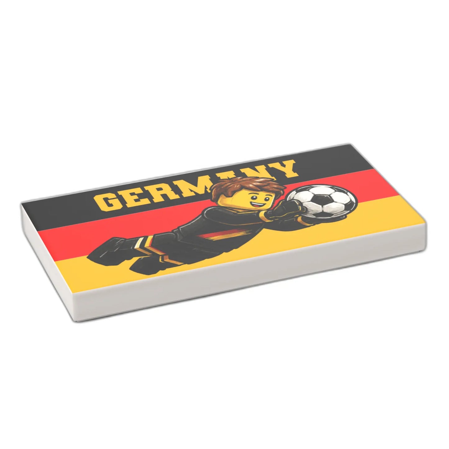 Bedruckte LEGO® Fliese 2x4 - Fußballspieler 8