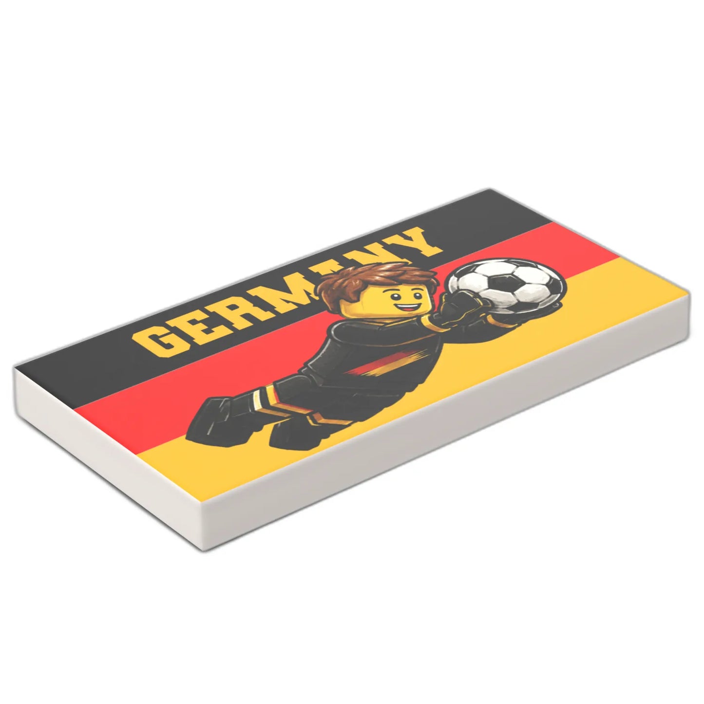 Bedruckte LEGO® Fliese 2x4 - Fußballspieler 8