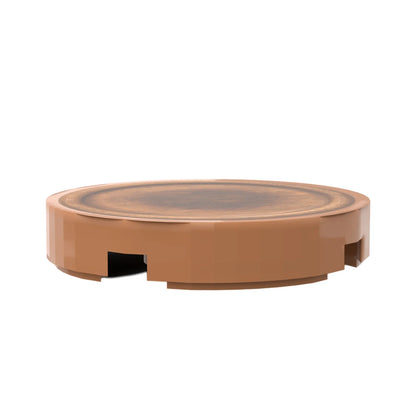 Bedruckte LEGO® Fliese 2x2 - Holzteller 12