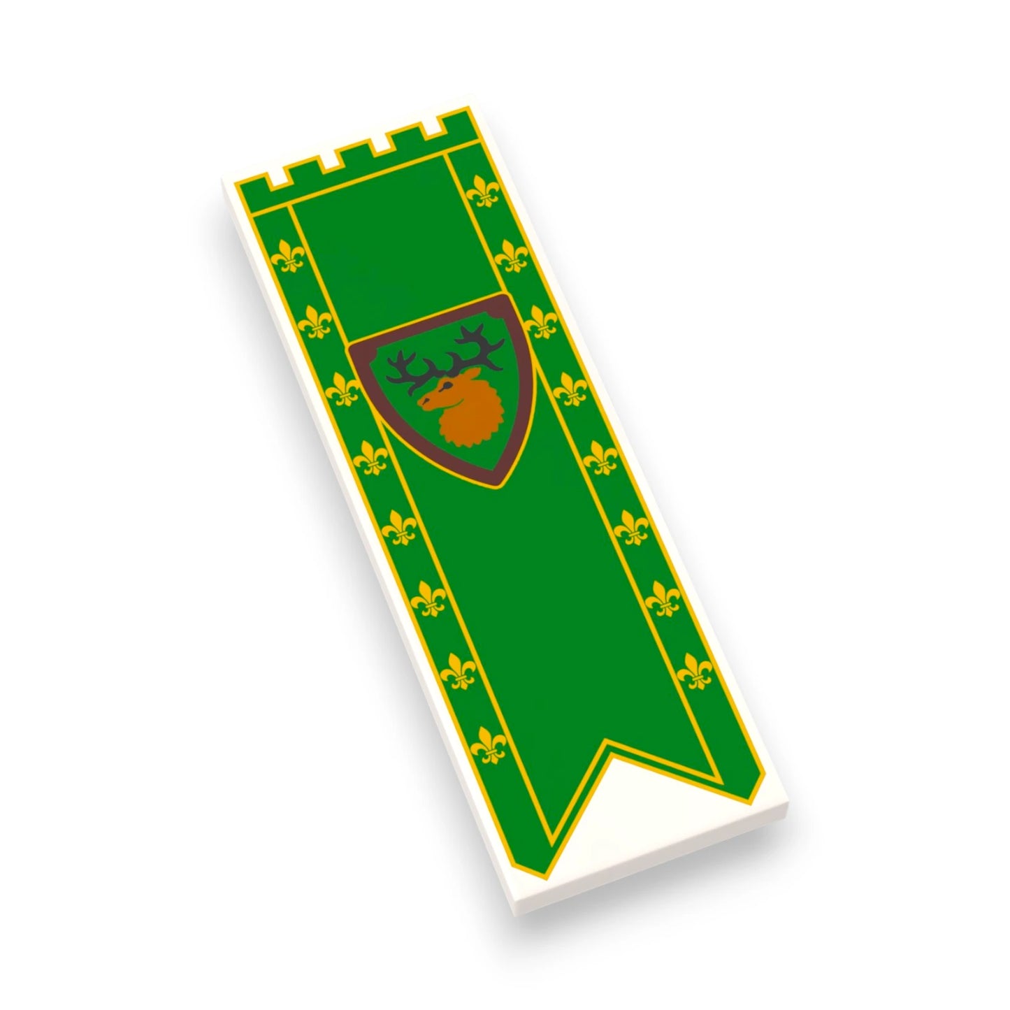 Bedruckte LEGO® Fliese 2x6 - Großes Banner 'Waldleute / Forestman)
