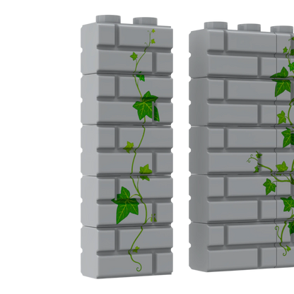 Bedruckte LEGO® Mauer - Efeu-Ranken für Burg  LEGO Castle City LEGO MOC 