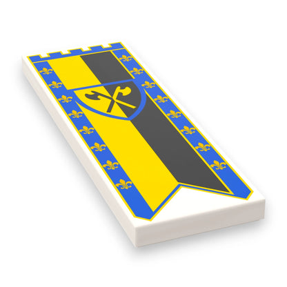 Bedruckte LEGO® Fliese 2x6 - Großes Banner 2 'Waldleute / Forestman)