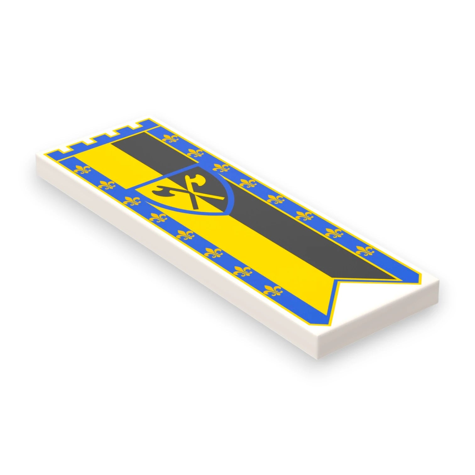 Bedruckte LEGO® Fliese 2x6 - Großes Banner 2 'Waldleute / Forestman)