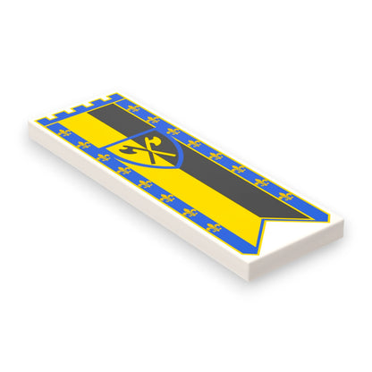 Bedruckte LEGO® Fliese 2x6 - Großes Banner 2 'Waldleute / Forestman)