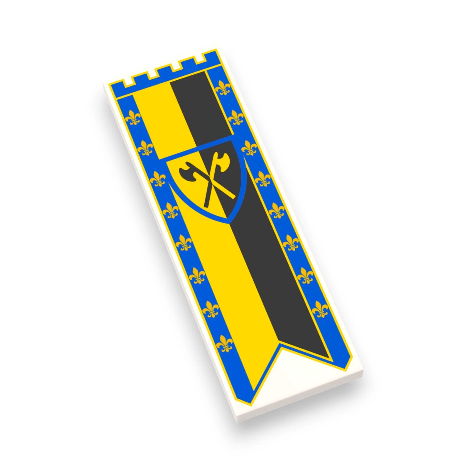 Bedruckte LEGO® Fliese 2x6 - Großes Banner 2 'Waldleute / Forestman)