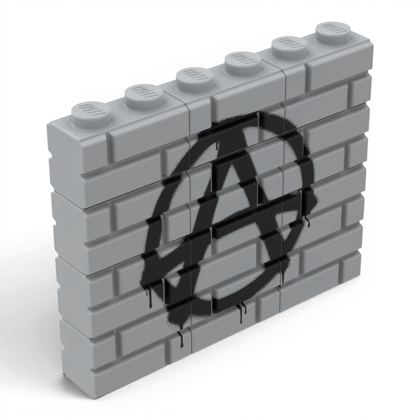 Bedrucktes LEGO® Mauer-Set - 'A' Graffiti