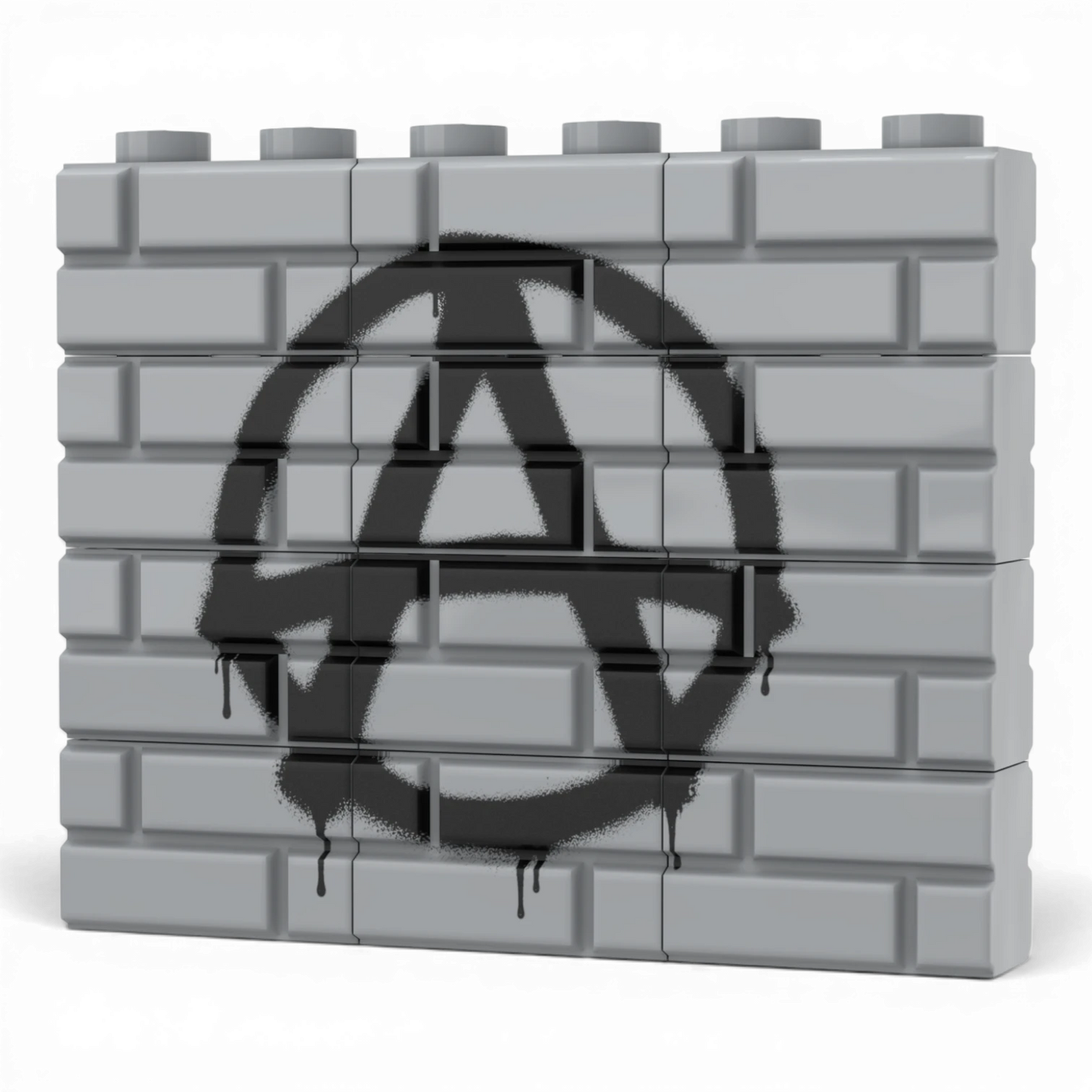 Bedrucktes LEGO® Mauer-Set - 'A' Graffiti