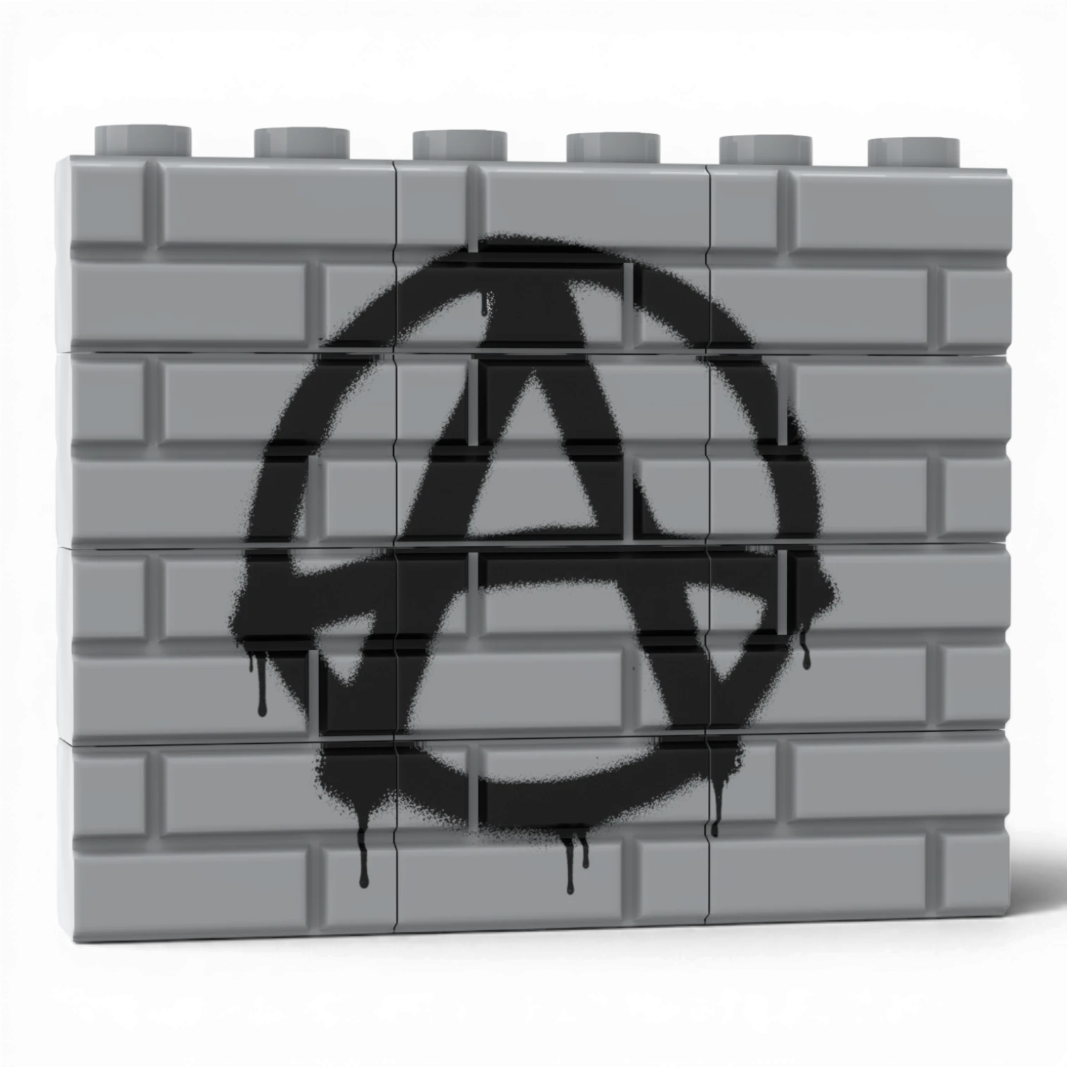 Bedrucktes LEGO® Mauer-Set - 'A' Graffiti