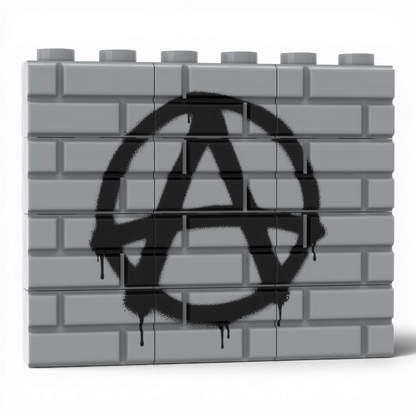 Bedrucktes LEGO® Mauer-Set - 'A' Graffiti