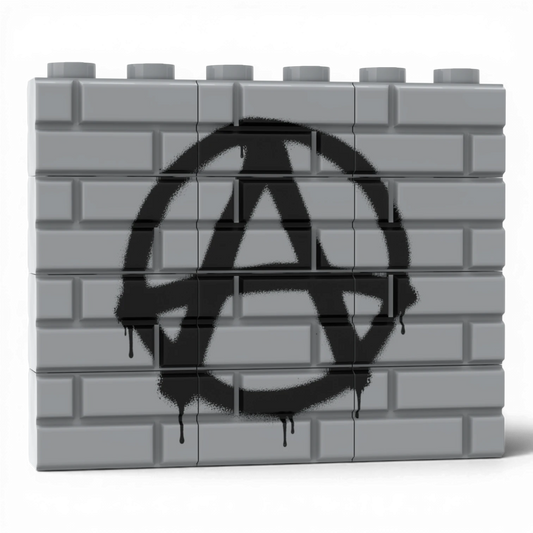 Bedrucktes LEGO® Mauer-Set - 'A' Graffiti