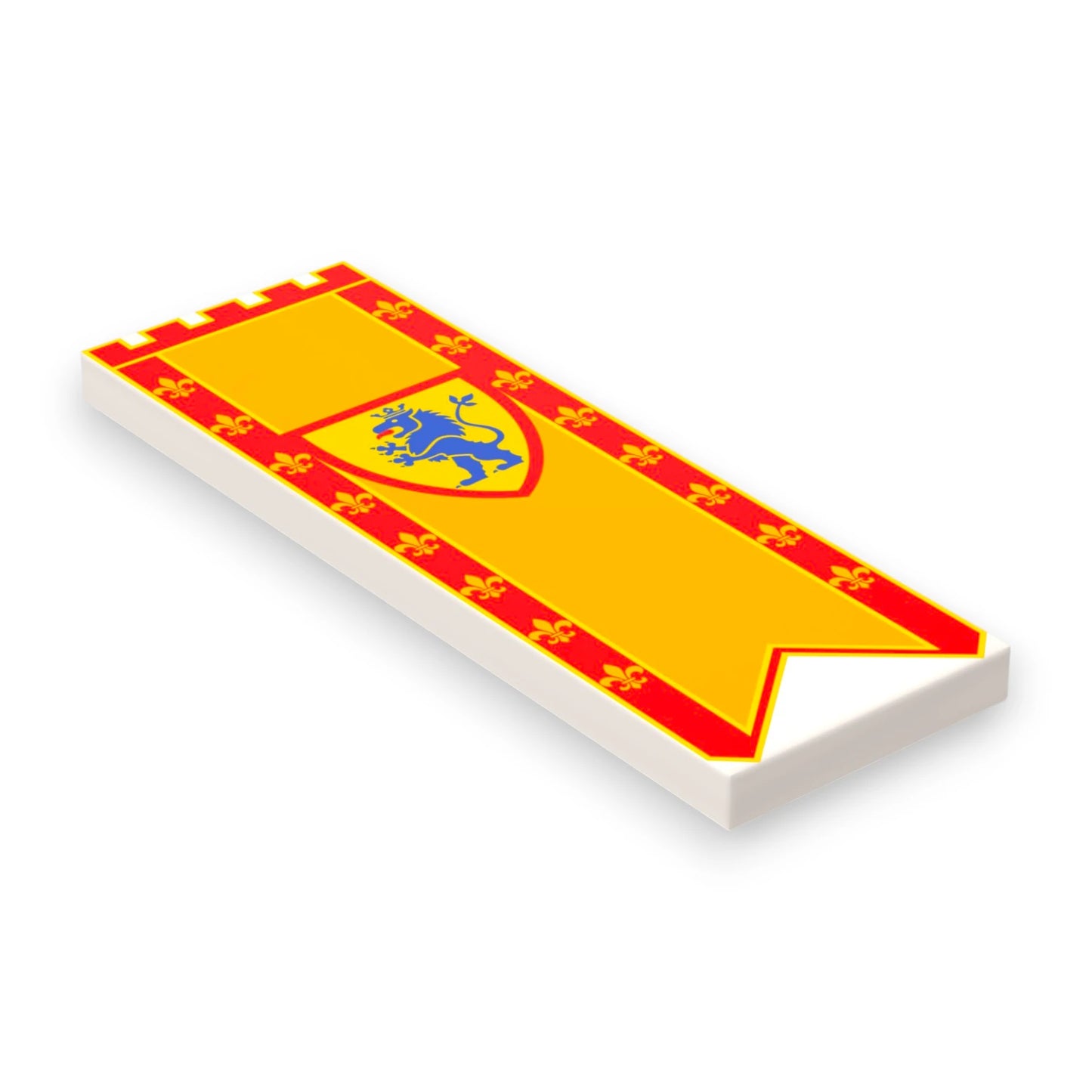 Bedruckte LEGO® Fliese 2x6 - Großes Banner 6 'Löwenritter / Lion Knights'