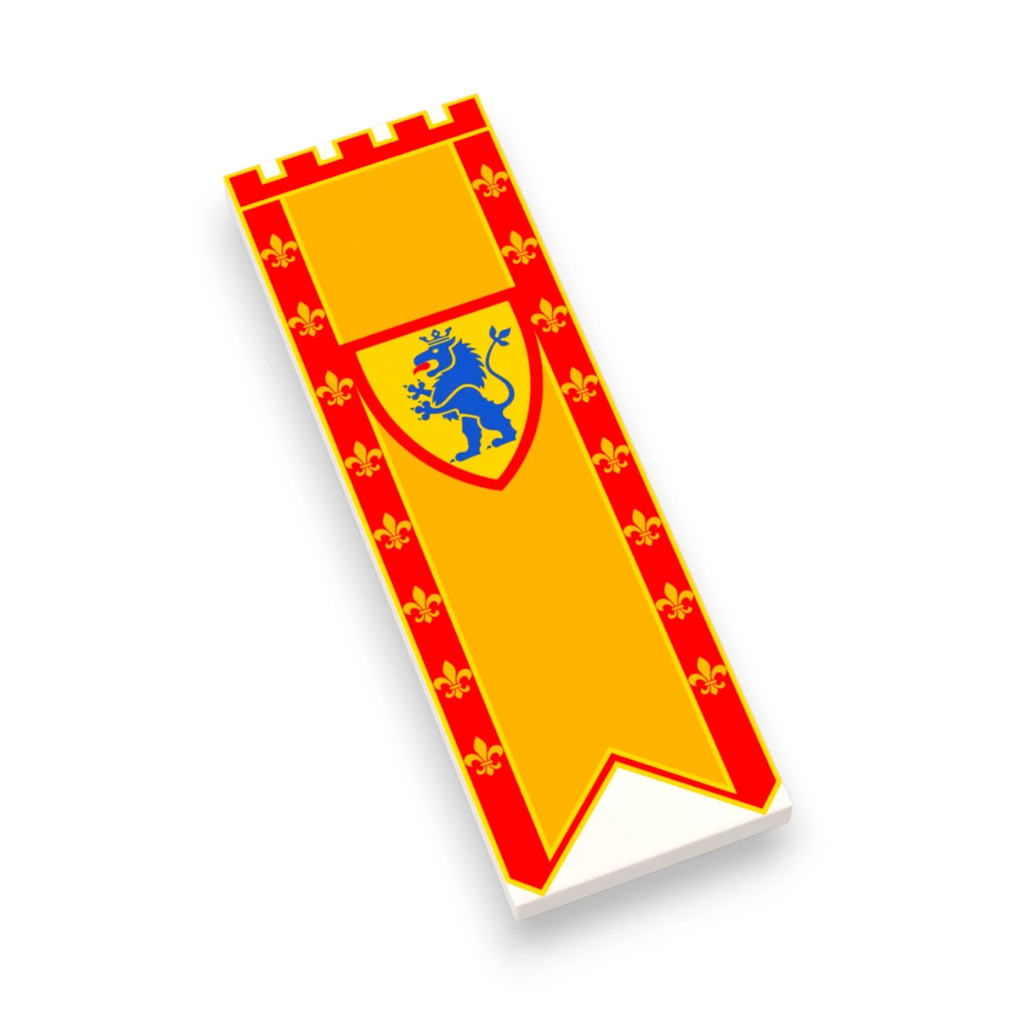Bedruckte LEGO® Fliese 2x6 - Großes Banner 6 'Löwenritter / Lion Knights'
