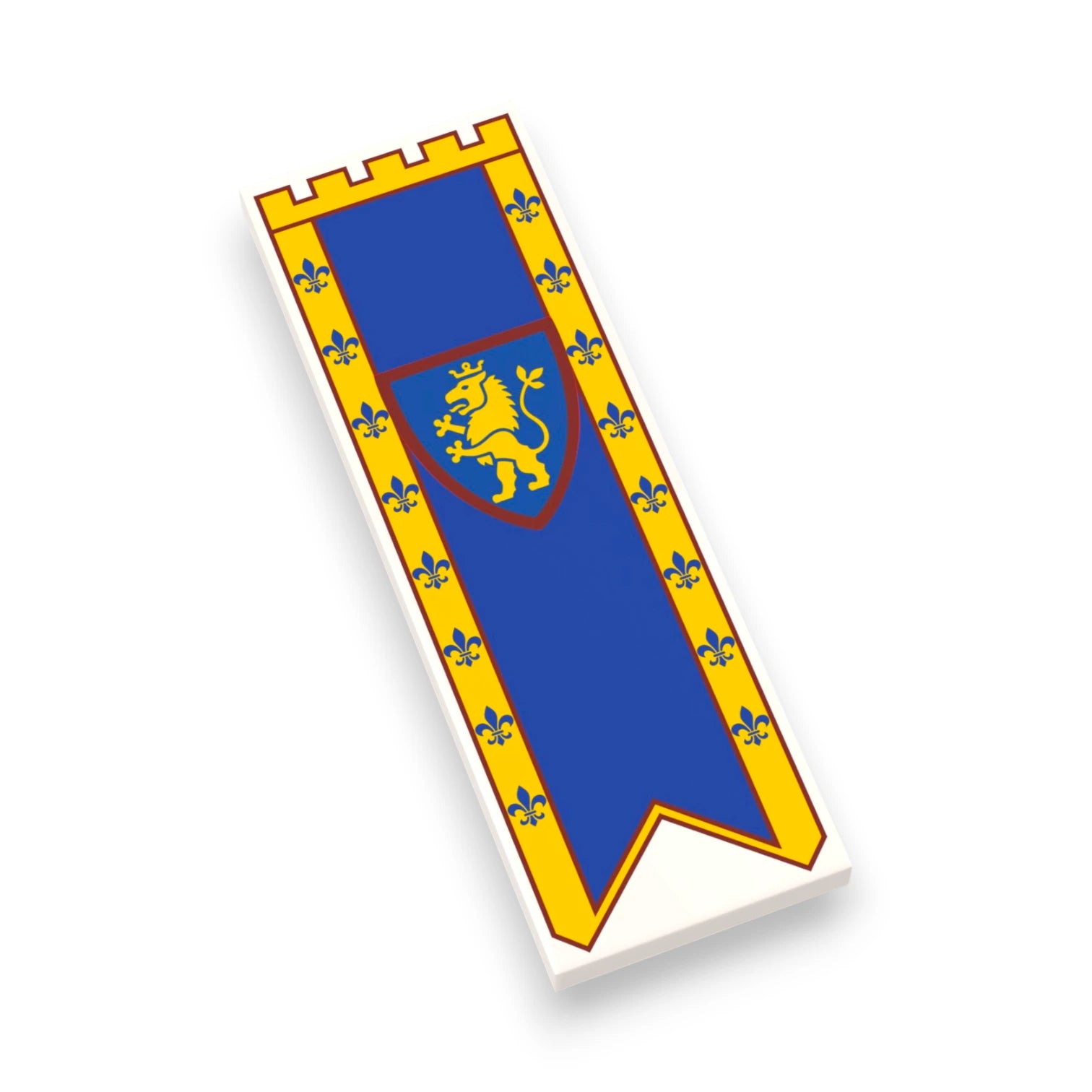 Bedruckte LEGO® Fliese 2x6 - Großes Banner 5 'Löwenritter / Lion Knights'