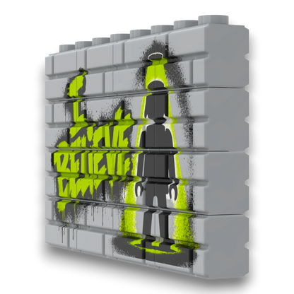 Bedrucktes LEGO® Mauer-Set - 'I Believe' Graffiti