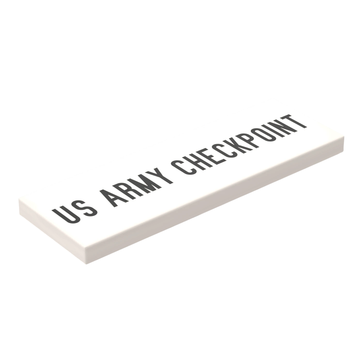 Bedruckte LEGO® Fliese 2x6 - US ARMY CHECKPOINT