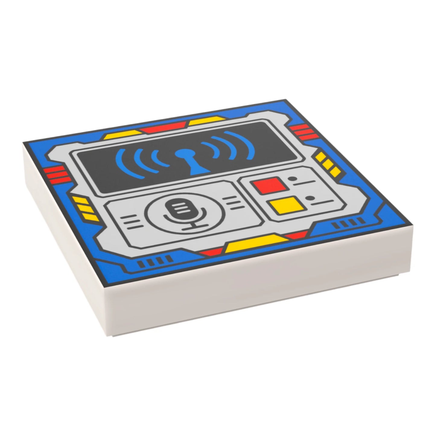Bedruckte LEGO® Fliese 2x2 -  Space Controll-Panel 11