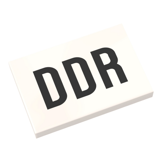 Bedruckte LEGO® Fliese 2x3 - DDR