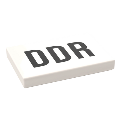 Bedruckte LEGO® Fliese 2x3 - DDR