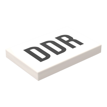 Bedruckte LEGO® Fliese 2x3 - DDR