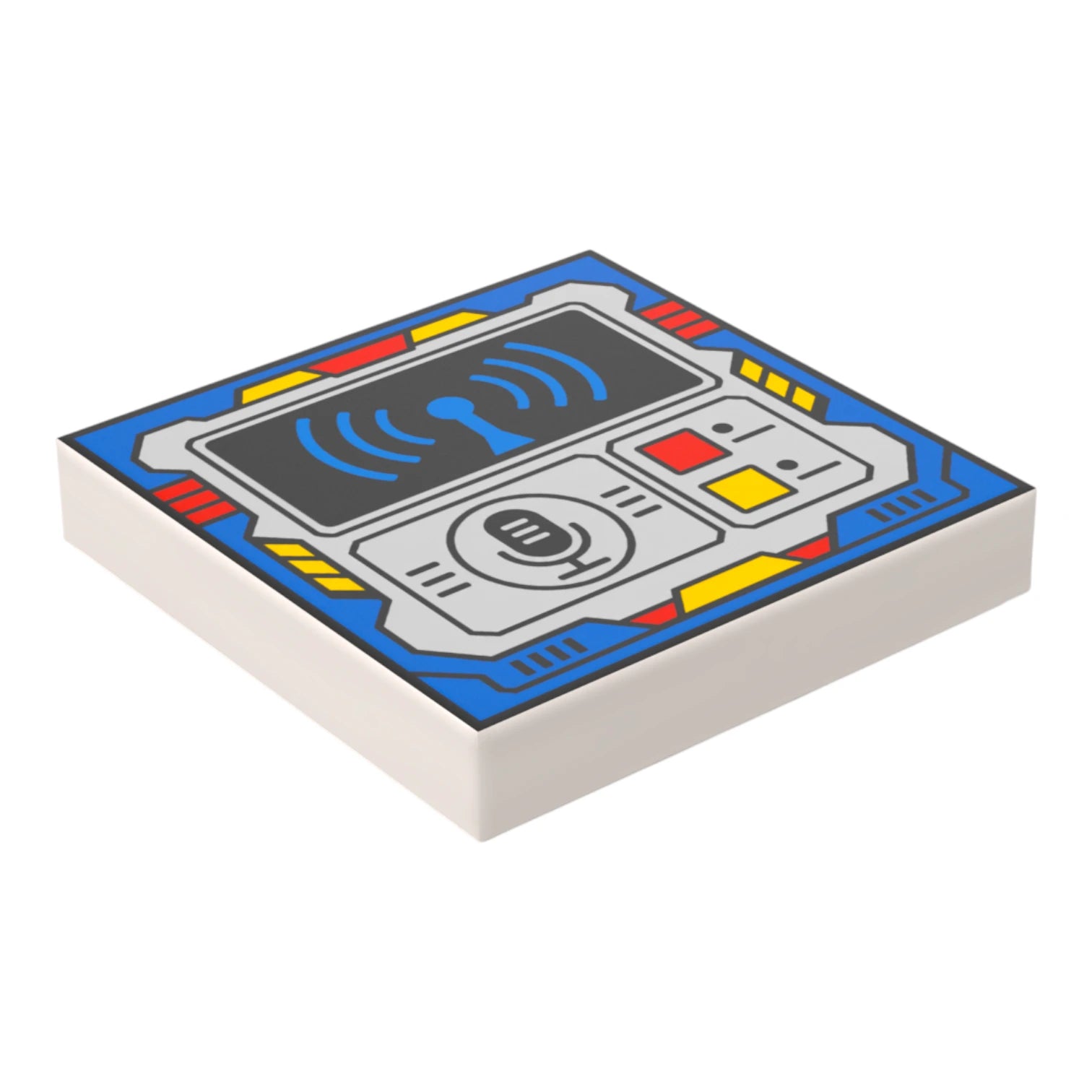 Bedruckte LEGO® Fliese 2x2 -  Space Controll-Panel 11