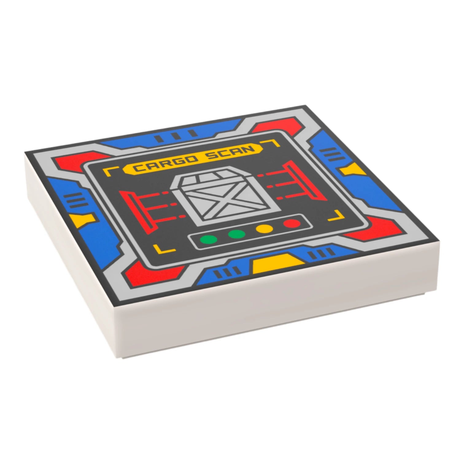 Bedruckte LEGO® Fliese 2x2 -  Space Controll-Panel 13